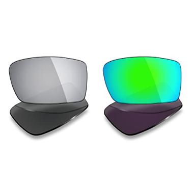 Imagem de 2 pares de lentes polarizadas de substituição da Mryok para óculos de sol Oakley Gascan – Opções