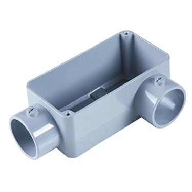 Imagem de Condulete fixo 4" tipo"LL" - com tampa/rosca BSP/com pintura eletrostática a pó Tramontin