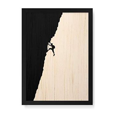 Imagem de Arte Maníacos Quadro Decorativo em Madeira Rapel - 23x16,25cm (Moldura caixa em laca preta)