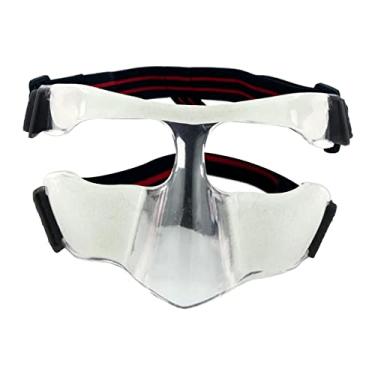 Imagem de Generic Protetor facial acolchoado protetor facial protetor cinta nasal protetor facial para nariz quebrado para masculino feminino esportes, 14cmx9cm Metade