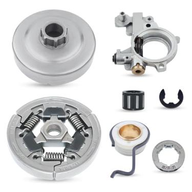 Imagem de Atunee Kit de bomba de óleo de roda dentada de tambor de embreagem de 3/20.3 cm-7T para Stihl 044 046 MS341 MS361 MS362 MS362C MS380 MS381 MS440 MS441 MS460 Motosserra com rolamento de engrenagem