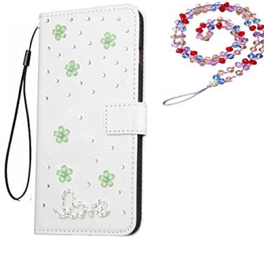 Imagem de Capa para Nokia G50 5G, capa protetora de couro brilhante e alça de pescoço [suporte] [compartimentos para cartões] [fecho magnético] para Nokia G50 5G capa de telefone (# 38)