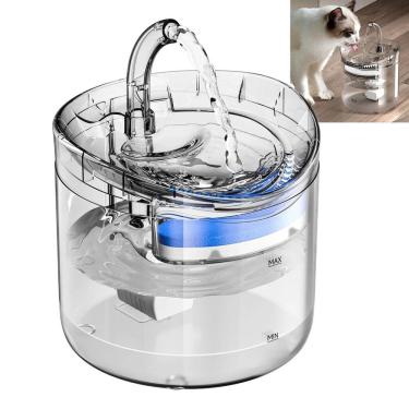 Imagem de Bebedouro Fonte de Agua Gato Cao Pet Cachorro 2 Litros Animal de Estimaçao Filtro USB
