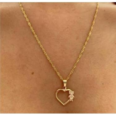 Imagem de Colares Colar Gargantilha Feminino/ Masculino Pingente Cruz Fé Vida Pé