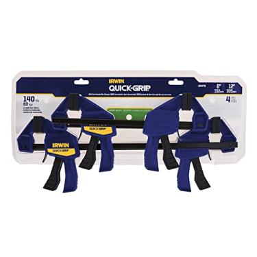 Imagem de IRWIN QUICK-GRIPOne-Handed Mini Bar Clamp Pacote com 4, (2) 15,2 cm, (2) 30,5 cm, 1964748