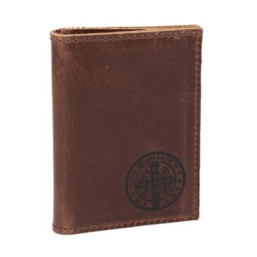 Imagem de Carteira Masculina Porta Cartão Documentos São Bento Couro - Pampas Co