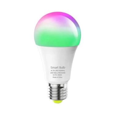 Imagem de Lâmpada Inteligente WiFi LED RGB 15W E27 - Controle de Voz (Alexa e Go