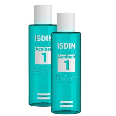 Imagem de Kit 2 Acniben 1 Isdin Oily Skin Sabonete Líquido de Limpeza Facial 208