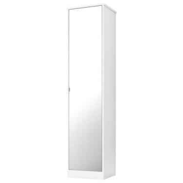 Imagem de Armário Multiuso 1 Porta 4 Prateleiras Reflex Ii D02 Branco - Mpozenat