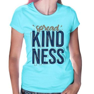Imagem de Baby Look Spread Kindness - Foca na Moda, Azul claro, GGG