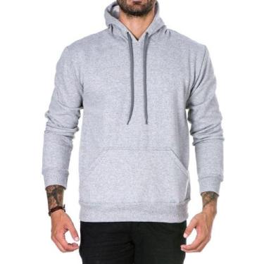 Imagem de Moletom Moleton blusa de frio Canguru Unissex  Agasalho - K Fitness, M