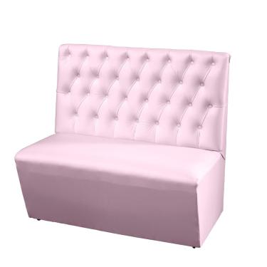 Imagem de Sofá Canto Alemão Ana Bela 2 lugares - Rosa Claro