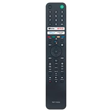 Imagem de Allimity RMF-TX520U Controle remoto de voz substituído adequado para Sony TV com tecla de atalho YouTube Netflix Disney+ Prime Video KD-85X91J KD-65X80CJ KD-75X80CJ XR65A80J KD43X80J KD50X80J KD
