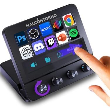 Imagem de HALCONTORNO Stream Dock – Mirabox Steamdeck para PC Mac, controlador de streaming com fio para criadores de conteúdo e jogadores, teclado macro programável, controle de volume, 10 teclas macro, (N4E