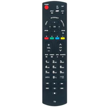 Imagem de Controle remoto de substituição N2QAYB000704 Comandante compatível com Panasonic TV TC-P42XT50 VC-P55UT50 TC-P50UT50 TC-P50XT50 TC-P55UT50 TC-P42UT50 TC-P60UT50 TC-P00UT50 TCP42XT. 50 VCP55UT50