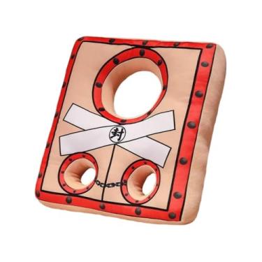 Imagem de Esquirla Almofada de pelúcia decorativa, adorável, macia, presente de aniversário, almofada de pelúcia para casa, ação de graças, carro, cabeceira