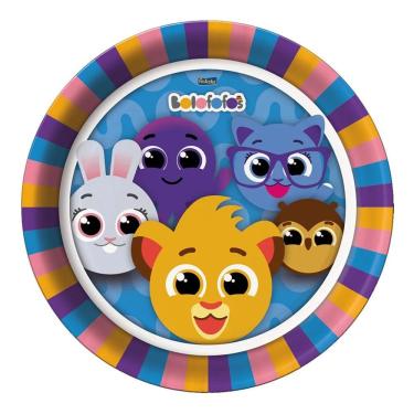 Imagem de Prato Redondo Bolofofos 18cm - 8 Unidades