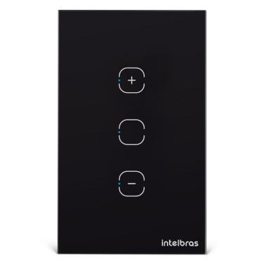Imagem de Interruptor Smart Touch Wi-fi Dimmer Preto - Intelbras - Ews 1101