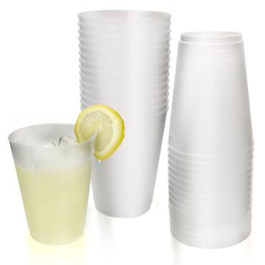 Imagem de Octflor Copos de plástico fosco de 473 ml, 30 copos flexíveis, reutilizáveis, servir suco, chá ou água, para festa, casamento, jantar