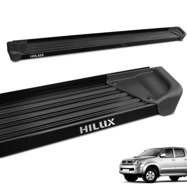 Imagem de Estribo Lateral Hilux CD 2016 a 2024 Aluminio Preto A3