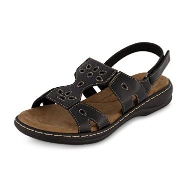 Imagem de CUSHIONAIRE Women's Briar comfort sandal +Comfort Foam, Black 9.5