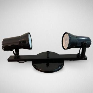 Imagem de Spot Trilho Duplo Sobrepor Direcionável Led Luminaria para 2 lampadas 