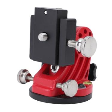 Imagem de Jectse Base de Ajuste de Latitude para Skywatcher Astronomia Com Alinhamento Polaridade Preciso, 0-90 Graus Ajustável Base de Liga de Alumínio (preto vermelho)