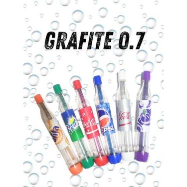Imagem de Grafite 0.7 para lapiseira 12 unidade por garrafinha papelaria diverti