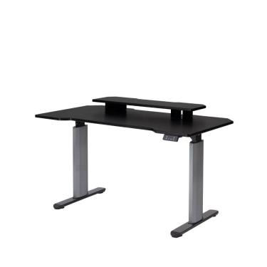 Imagem de Mesa com Regulagem de Altura Elétrica e Stand Lift 134 cm - Preto Fosco c/ Prata