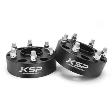 Imagem de Espaçadores de roda KSP 6 x 5,5 polegadas 5 polegadas para Chevy Silverado GMC Sierra, 6 x 139,7 M14 x 1,5 pinos 78,1 mm furo Hubcentric espaçador forjado para 1500 Yukon XL Tahoe Escalade Avalanche