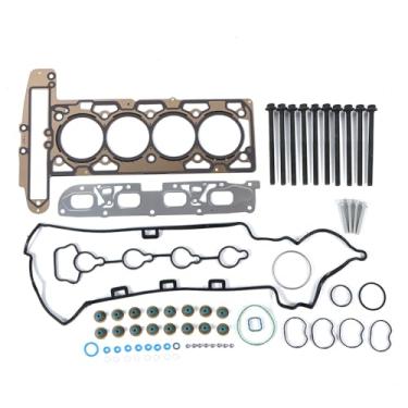 Imagem de INGKAN Juntas de cabeça de cilindro de motor 2,4L com kit de parafusos serve para Chevy Cobalt/HHR/Malibu, Pontiac G5/G6, Saturn Aura/Sky/Vue 2.2/2.4L l4 DOHC OE HS26466PT-1 ES72196 21018819