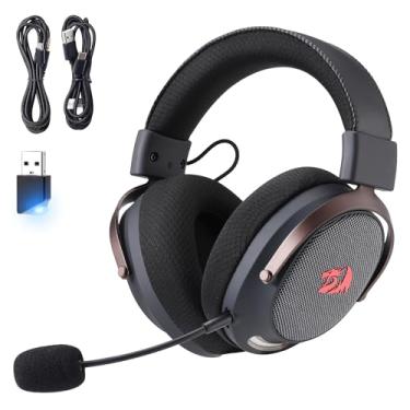 Imagem de Headset Gamer Redragon Arrow Preto 7.1 Surround Virtual USB Tipo-C Microfone Removível Drivers 53mm H858