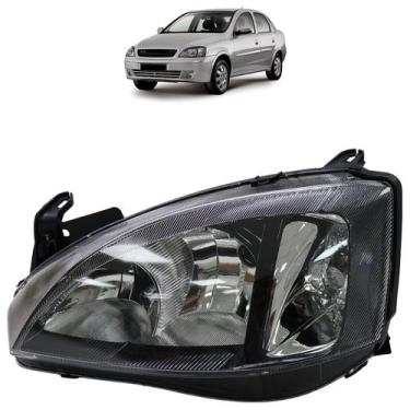 Imagem de Farol Dianteiro Corsa 2008 A 2012 Montana Máscara Negra - Automotive I
