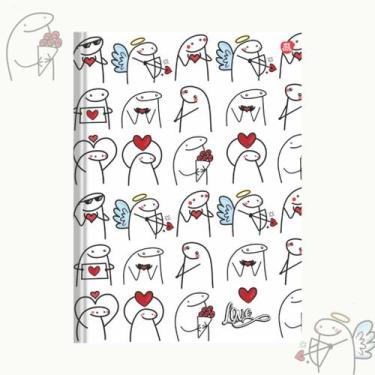 Imagem de Caderno Brochura animativa Love 80 folhas, Emojis
