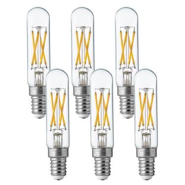 Imagem de Lâmpadas LED de candelabro FLSNT T6 reguláveis 5,5 W 5000 K 550 lm 6 u