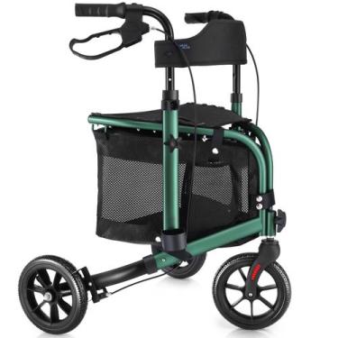 Imagem de Rollator Walker WALK MATE de 3 rodas com assento para idosos magros