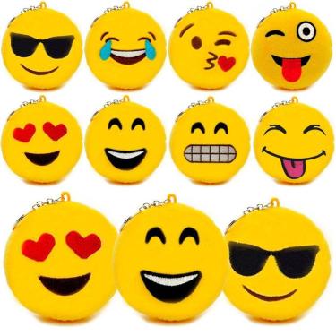 Imagem de Kit Com 12 Chaveiros Whatsapp Emoticon Plush