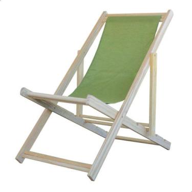 Imagem de Espreguiçadeira Dobrável Madeira Natural Piscina 118,5 cm - MHM Móveis