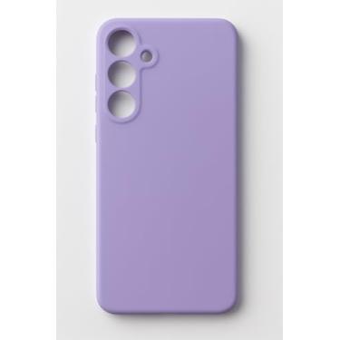 Imagem de Compativel com Samsung Galaxy S25 FE - Capinha Capa Case Silicone Macia Veludo Forro Interno Premium Com Proteção De Câmera Lilas