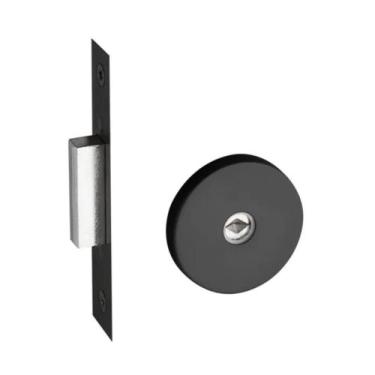 Imagem de Fechadura Trava Auxiliar Tetra Chave IX 1000 Redonda Preto 40mm Pado