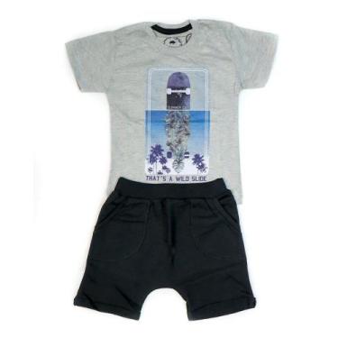 Imagem de Conjunto Skate - Summer Cat, Branco, Azul marinho, 1