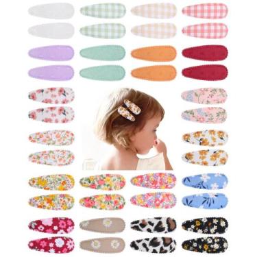 Imagem de doboi, 40 peças de grampos de cabelo com estampa floral, 5,6 cm, antid