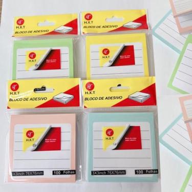Imagem de Kit 2 Blocos de Notas Adesivas com 80Folhas 76x76mm - NoBrand