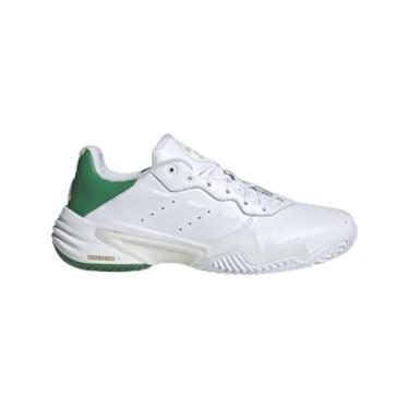 Imagem de adidas Barricade 13 Tênis masculino de couro, Ouro metálico/branco/branco, 46