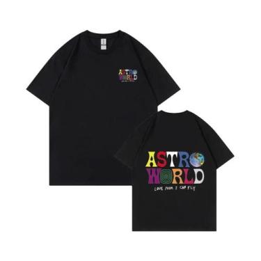 Imagem de Camiseta Unissex Cactus Jack Astroworld - 100% Algodão - Estampa de Le