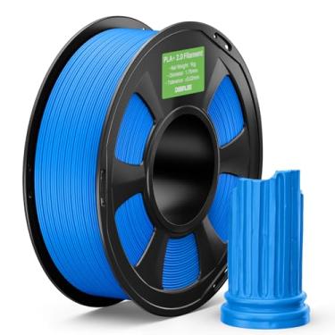 Imagem de DEEPLEE Filamento PLA+ 2.0 1,75 mm, filamento de impressora 3D de maior resistência, azul celeste 1 kg, filamento de impressora 3D PLA Plus atualizado, filamento PLA+ de alta velocidade para a maioria
