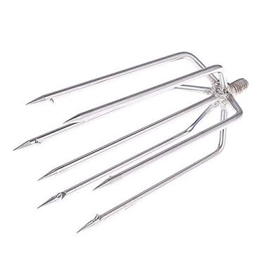 Imagem de Persei Arpão de pesca de 7 garras de aço inoxidável para pesca com parafuso de 8 mm