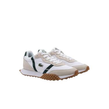 Imagem de Lacoste Tênis masculino L-Spin Evo, Branco e verde escuro, 45