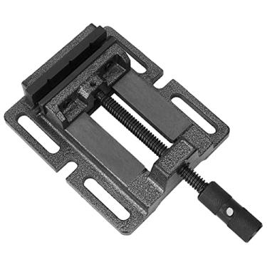 Imagem de Braçadeira de torno de pressão alemão de alta precisão durável base com fenda de ferro fundido ferramenta manual para furadeira bancada de trabalho marcenaria metalurgia 3 pol 4 (20,3 cm/8 pol.)