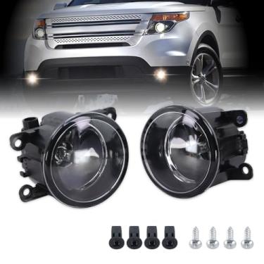 Imagem de Lqito Faróis de neblina com lâmpadas para Explorer 2011-2015, 2013-2016 Fusion, 2008-2014 Focus, CRV 2012-2015, ajuste 2015-2017, piloto 2012-2017, compatível com Nissan Subaru Lincoln Replace#4F9Z-17